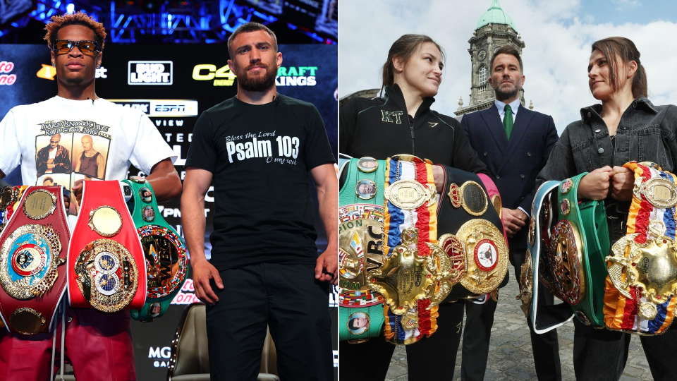 Devin Haney and Vasiliy Lomachenko, Katie Taylor and Chantelle Cameron